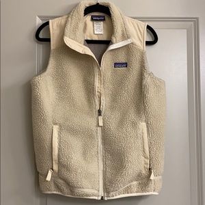 Patagonia Cream Sherpa Vest